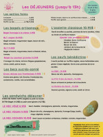 Général Café Speisekarte