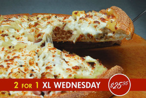 2 For 1 Family Pizza food