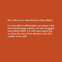 Java Blend Coffee Carte