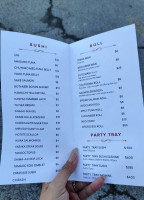 Cho San Sushi menu