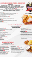 Bunchberry Diner menu