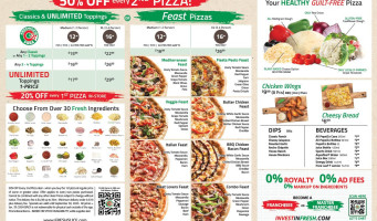 Freshslice Pizza menu