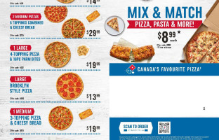 Domino's Pizza menu