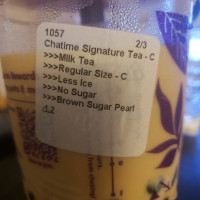 Chatime menu