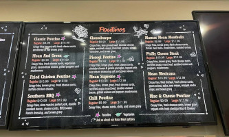 Mean Poutine menu