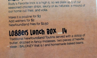 Rudy Olive's Fish And Chips Carta