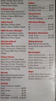 Papa's Pizza Land menu