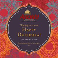 Anokhi Inspired Indian Dining menu