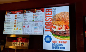 Hero Certified Burgers menu