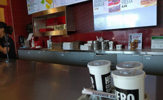 Hero Certified Burgers inside