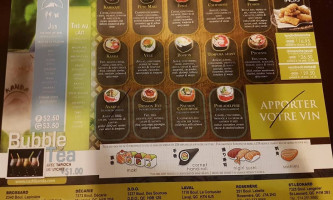 Kanda Sushi menu