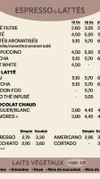 Café Dépôt Mail Champlain menu