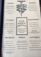 The Sherlock Holmes Pub Carte