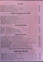 Everest Restaurant menu