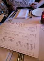 Quattro At Whistler menu