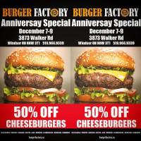 Burger Factory Carte