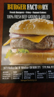 Burger Factory Carte