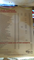 The Cheesecake Factory Carte
