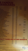 The Cheesecake Factory Carte