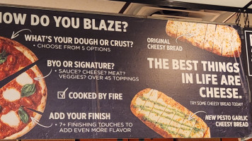 Blaze Pizza Carte