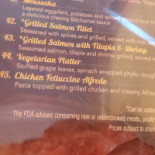 Zaika Indian Lounge menu