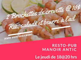 Resto-Pub Manoir Antic Carte