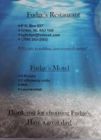 Fudge's Specializing In Seafood Carta