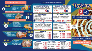 Basile's 2 For 1 Pizza Pasta menu