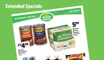 Eddie's Family Foods Carta