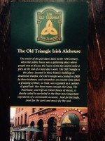 The Old Triangle Irish Ale House Carte