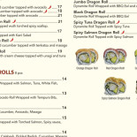 Tokyo Sushi Carte