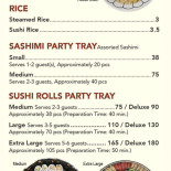 Tokyo Sushi Carte