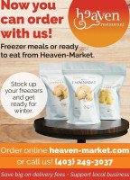 Heaven Artisan Gf Cuisine Inc Carte