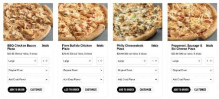 Papa Johns Pizza Carta