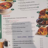 Pho Huydat Vietnamese Noodle House Speisekarte