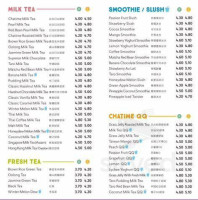 Chatime Nanaimo Carta