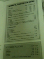 Cypress Pizza And Chicken menu