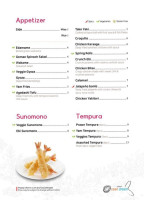 Sushi Ocean Dream menu
