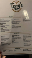 Tony's Pasta Seafood House menu