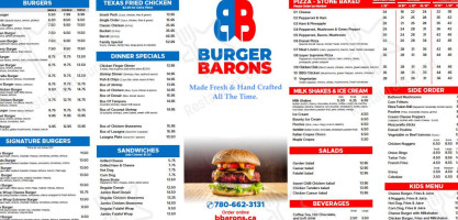 Burger Barons food