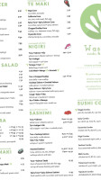 Wasabi Sushi Grill menu