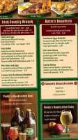 Paddy's Brewpub & Rosie's Restaurant menu