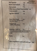 Tofield Gas And Grill menu