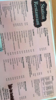 Station Restaurant menu