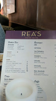 Reas Italian Cucina menu
