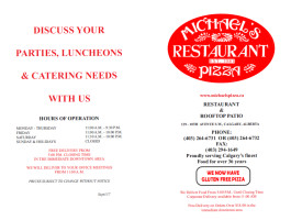 Michael's Restaurant & Pizza inside