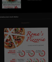 Roma's Pizzeria food
