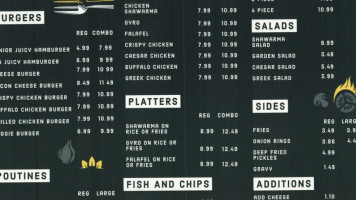 The Grill Burger Kitchen menu