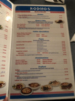Rodhos Pizza-steak & Seafood House menu
