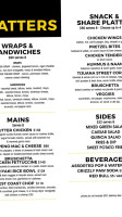 State and Main Kitchen & Bar menu